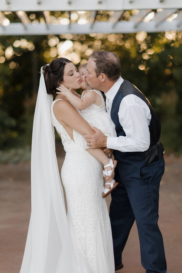 Wedding day family moment at Stone Hill Farm